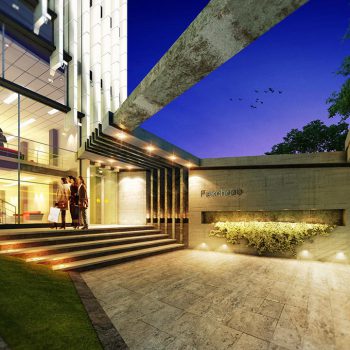 طراحی و اجرای ساختمان دفترمرکزی شرکت پاکچوب در اهواز توسط گروه معماری معتمد و همکاران