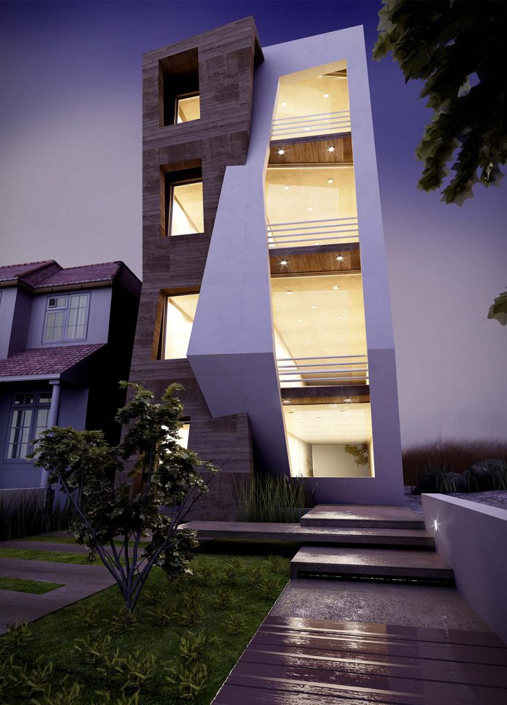 طراحی و اجرای مجموعه آپارتمان لواسان توسط گروه معماری معتمد و همکاران