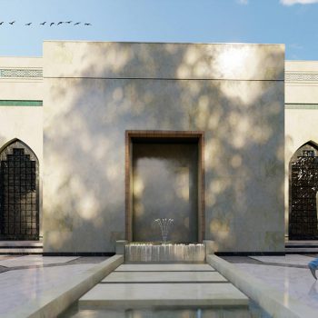 طراحی و اجرای ساختمان مسجد سایت شوش شرکت پاکچوب توسط گروه معماری معتمد و همکاران
